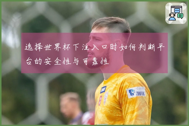 选择世界杯下注入口时如何判断平台的安全性与可靠性